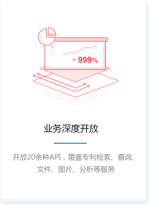 开放20余种API，覆盖专利检索、查询、文件、图片、分析等服务；